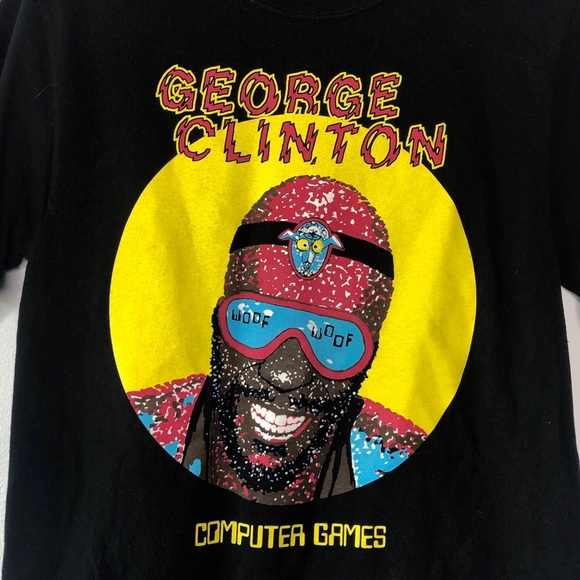 George Clinton Computer Games Funk Graphic T-Shirt - Picture 3 of 7